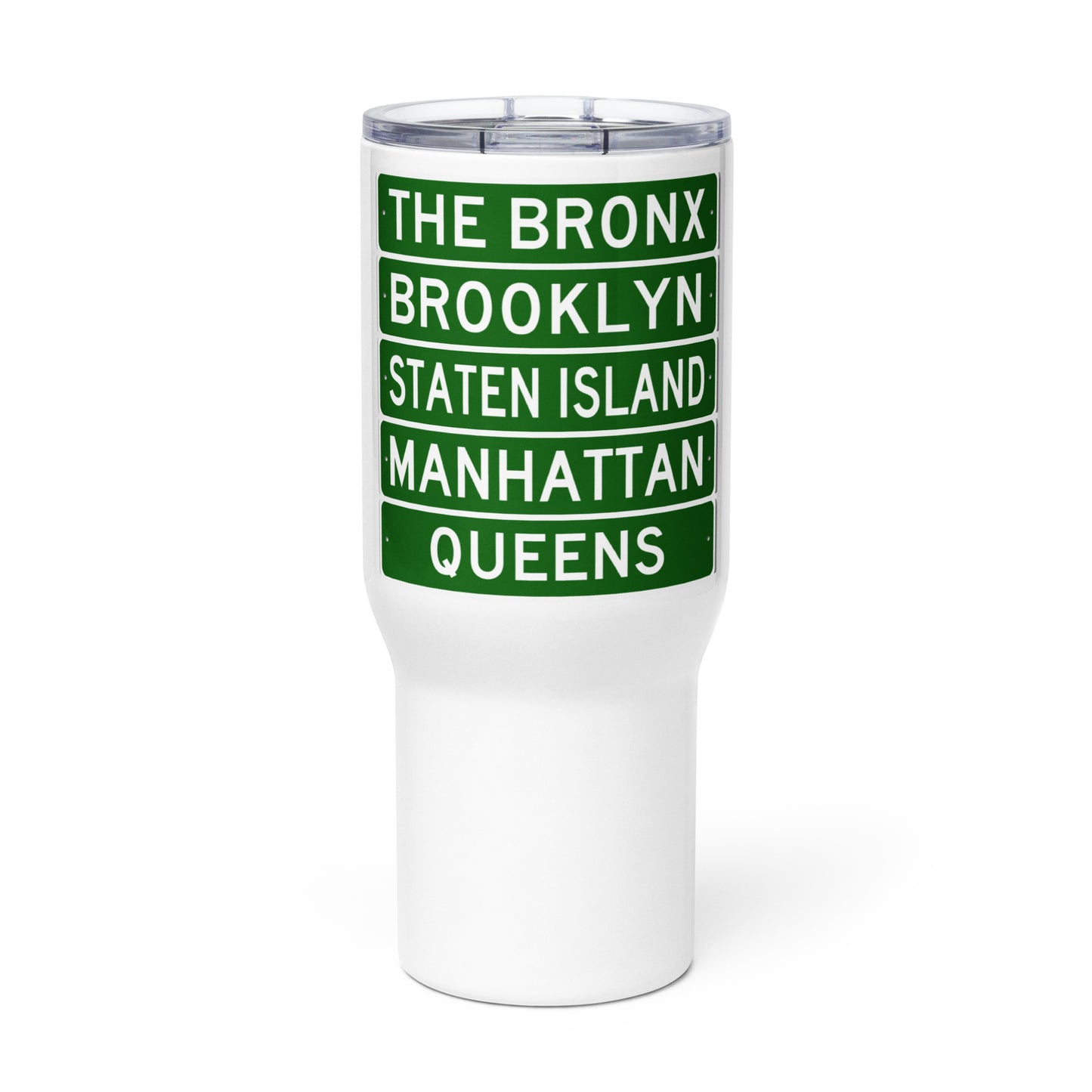 5 Boroughs Travel mug with a handle