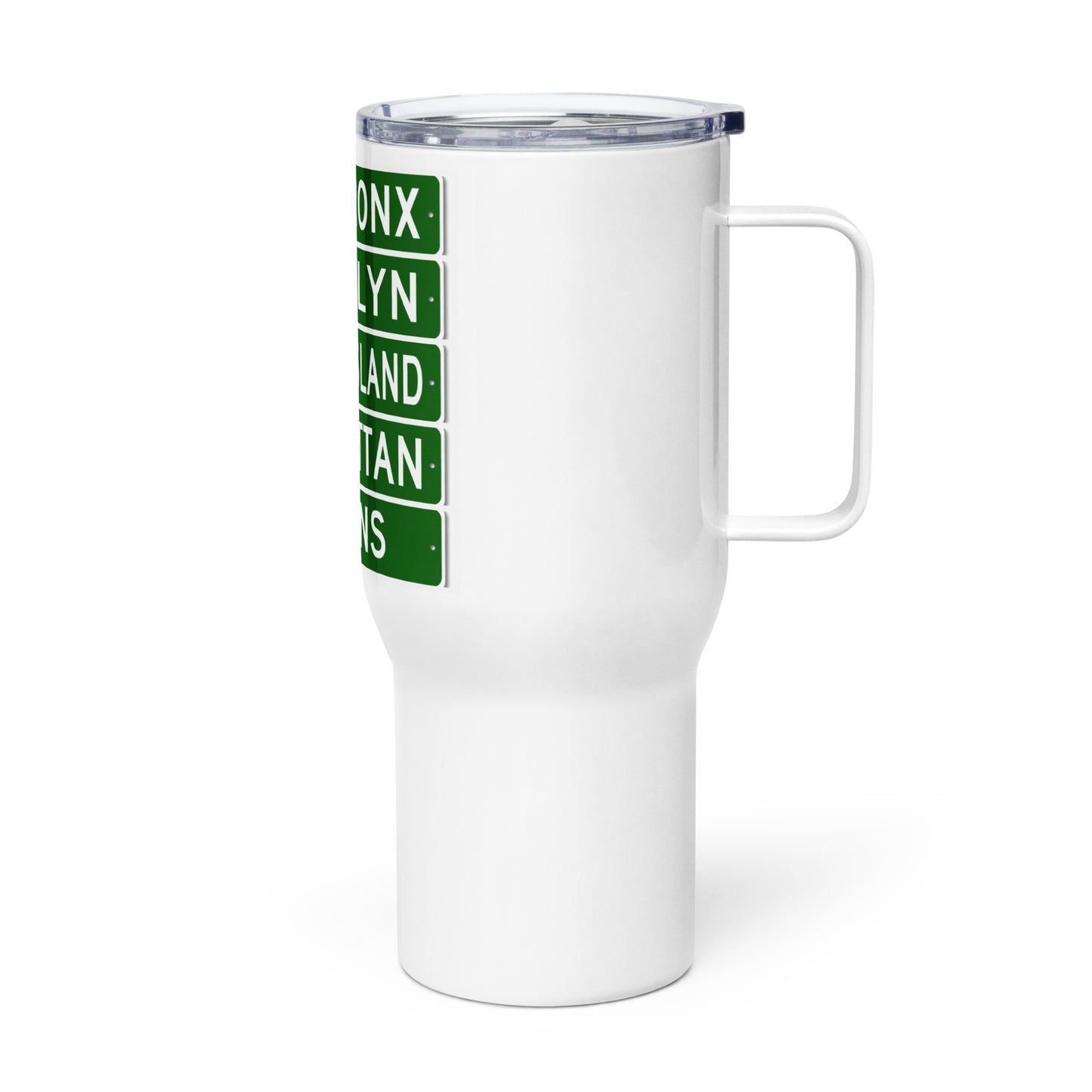 5 Boroughs Travel mug with a handle