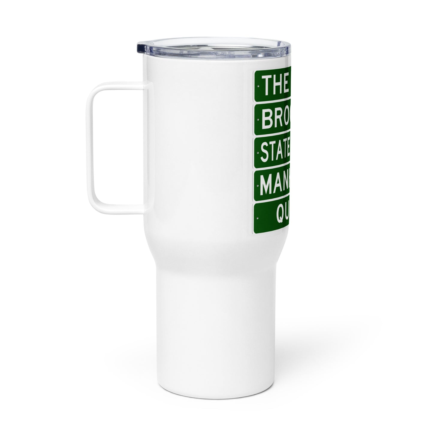 5 Boroughs Travel mug with a handle